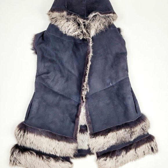 Donna Karan Reversible Lamb Vest - Picture 12 of 14